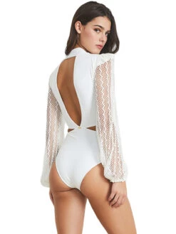 One Piece Swimsuits Long Sleeves V-Neck Sexy Women Swimwear -Dresses Store 03253065 05de 482b b805 a087b57689d4