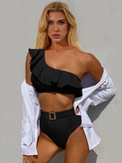 Ruffles One Shoulder Two Piece Swimsuits -Dresses Store 047c6c5b 48f1 4801 b536 32733a559def