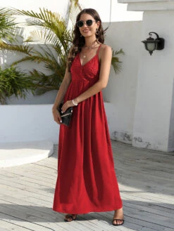 V-Neck Maxi Dress Sleeveless Sexy Floor Length Dress -Dresses Store 1c23f709 2b04 47b1 bab6 30955dbf1074