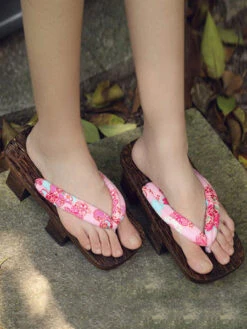 Geta Sandals Japanese Costume Shoes Wooden Slippers Kimono Flip Flops Yukata Clogs -Dresses Store 1d916652 3bcf 45bd babc d99aab7b9f10