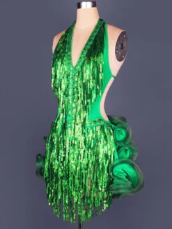 Dance Costumes Latin Dancer Dresses Organza Halter Backless Sleeveless Flowers Hem Sequin Fringes Dancing Clothes Hallloween 20 Dance Costumes Latin Dancer Dresses Organza Halter Backless Sleeveless Flowers Hem Sequin Fringes Dancing Clothes Hallloween -Dresses Store 201704131116064273269
