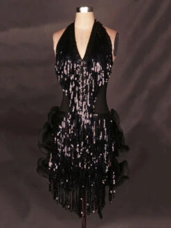 Dance Costumes Latin Dancer Dresses Organza Halter Backless Sleeveless Flowers Hem Sequin Fringes Dancing Clothes Hallloween 14 Dance Costumes Latin Dancer Dresses Organza Halter Backless Sleeveless Flowers Hem Sequin Fringes Dancing Clothes Hallloween -Dresses Store 201704131116065529873