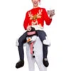 Carry Me Snowman Costume Carnival Christmas Piggyback Unisex Adults Flannel Funny Oktoberfest Ride On Costumes -Dresses Store 201811121314284973194