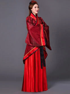 Chinese Costume Women Hanfu Red Traditional Ancient China Costumes Halloween -Dresses Store 201812181814376931280