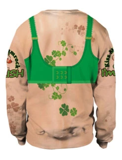 Sweatshirt St Patricks Day 3D Printed Bra Clover Pullover Unisex Irish Long Sleeve Top Halloween -Dresses Store 201812261604383817663