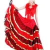 Flamenco Girls Red Black Layered Mesh Dance Adults Spanish Ballroom Dress Off Shoulder Paso Doble Costumes Carnival -Dresses Store 201902251013472349643