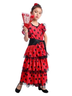 Kids Dance Costumes Polka Flamenco Dress Paso Doble Costumes Spanish Skirt For Girls Carnival -Dresses Store 201902251013489556610