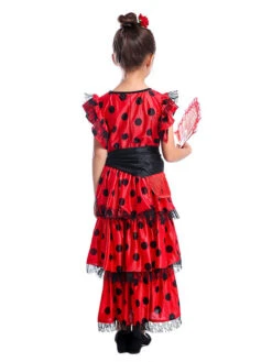 Kids Dance Costumes Polka Flamenco Dress Paso Doble Costumes Spanish Skirt For Girls Carnival -Dresses Store 201902251013495187045