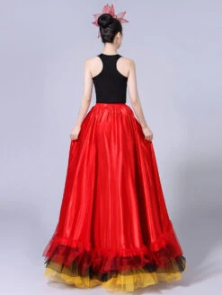 Flamenco Girls Yellow Mesh Billowing Dancing Skirt Adults Spanish Dancer Ballroom Dress Paso Doble Costumes Carnival 13 Flamenco Girls Yellow Mesh Billowing Dancing Skirt Adults Spanish Dancer Ballroom Dress Paso Doble Costumes Carnival -Dresses Store 201902251013533885617