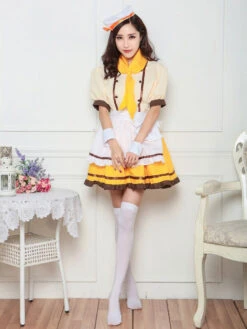 Maid Chef Costume Halloween Servant Girl Costume Dresses Outfit -Dresses Store 201903011706211958845