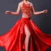 Kids Belly Dance Costumes Red Split Flamenco Dress Paso Doble Costumes Spanish Skirt For Girls Carnival 2 Kids Belly Dance Costumes Red Split Flamenco Dress Paso Doble Costumes Spanish Skirt For Girls Carnival -Dresses Store 201903131349104853350