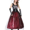 Black Carnival Costumes Headwear Dress Polyester Women Corpse Bride Mardi Gras Set Holidays Costumes -Dresses Store 20190401143820913494