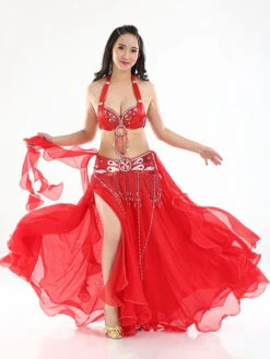 Belly Dance Costumes Split Rhinestones Ruffle Chiffon Women Performance Costume Halloween -Dresses Store 201905281506009854769
