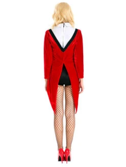 Carnival Circus Costume Red Irregular Tuxedo Two Tone Women Holidays Costumes Halloween -Dresses Store 201906031448264945840