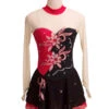 Skating Dress Red Floral Beading Ruffle Lycra Spandex Dance Costumes Halloween 2 Skating Dress Red Floral Beading Ruffle Lycra Spandex Dance Costumes Halloween -Dresses Store 201906031751124996850