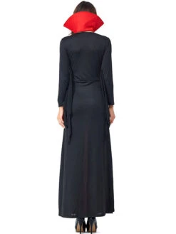 Halloween Costumes Women's Vampire Choker Black Dress Lace Halloween Holidays Costumes -Dresses Store 201908061529285881416