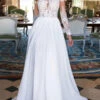 Plus Size Wedding Dresses 2023 V Neck Long Sleeves Floor Length Lace Appliqued Buttons Chiffon Bridal Gowns -Dresses Store 201909291019271873712
