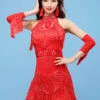 Latin Dance Costumes Fringe Rhinestone Lace Dresses Dancer Dancing Costumes Carnival -Dresses Store 201911061709353546186