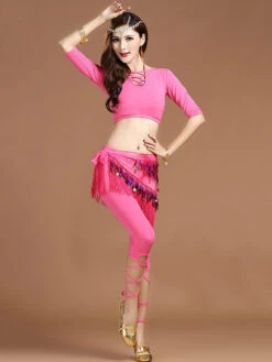 Belly Dance Pants Sequin Fringe Dancing Wear For Women -Dresses Store 201911061733005714186