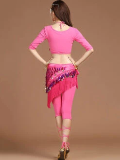 Belly Dance Pants Sequin Fringe Dancing Wear For Women -Dresses Store 201911061733008778524