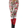 Women Christmas Legging Red Christmas Pattern Skinny Leg Pant Holidays Costumes -Dresses Store 201911151606340757525