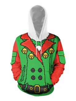 Ugly Christmas Sweater Christmas Pattern Unisex Hoodie -Dresses Store 201911181741277766715