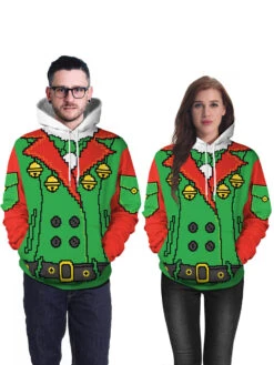 Ugly Christmas Sweater Christmas Pattern Unisex Hoodie