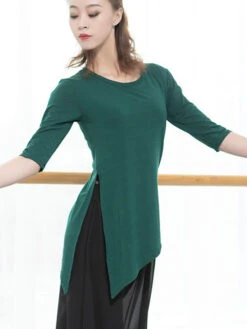 Dance Uniform Costumes Top Slit Irregular Modal Women Dancing Performance Wears Carnival 13 Dance Uniform Costumes Top Slit Irregular Modal Women Dancing Performance Wears Carnival -Dresses Store 201911211421598554638