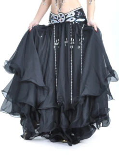 Belly Dance Long Skirt Ruffle Layered Women Dancing Wear -Dresses Store 201911281746512601653