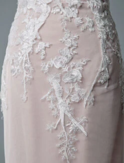 Simple Wedding Dress Mermaid Jewel Neck Short Sleeves Floor Length Lace Bridal Gowns With Train Free Customization -Dresses Store 20200113135614562915