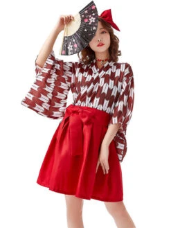 Halloween Witch Costumes Kimono with Hat -Dresses Store 202006281519156258426