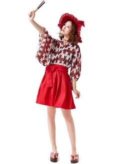 Halloween Witch Costumes Kimono with Hat -Dresses Store 202006281519162494416