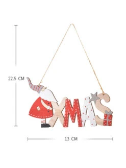 Christmas Holiday Decorations Wood Santa Claus Alphabet Listing -Dresses Store 202011091727302242116