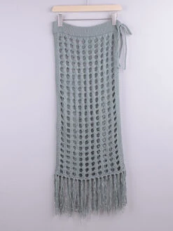 Cover Ups For Women Khaki Cut Out Stretch Cotton Sexy Summer Beach Swimwear -Dresses Store 202105071927541919878