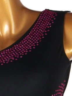 Latin Dance Costume Rose Women's Lycra Spandex Dress Dancing Wear -Dresses Store 202107221528491283874