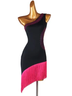 Latin Dance Costume Rose Women's Lycra Spandex Dress Dancing Wear