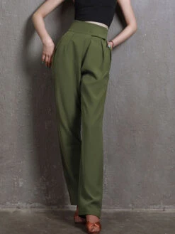 Latin Dance Costume Grey Unisex Lycra Spandex Long Pants Latin Dancer Dancing Wear -Dresses Store 202108031541269934721