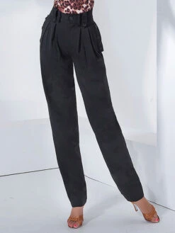 Ballroom Dance Costumes Dark Green Lycra Spandex Pants Dancing Wear For Women -Dresses Store 202108091715445202664