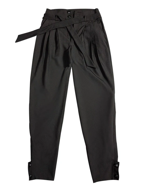 Men Latin Dance Pants Black Polyester Bottoms Adults Dancing Wear 5 Men Latin Dance Pants Black Polyester Bottoms Adults Dancing Wear - Image 3