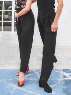 Ballroom Dance Costumes Black Unisex Bottoms Polyester Long Pants Dance Wear -Dresses Store 202108121731501423953