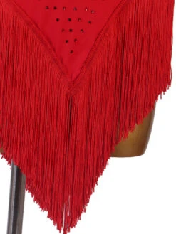 Latin Dance Dresses Red Women's Lycra Spandex Dress Dancing Wear -Dresses Store 202108171814582826715