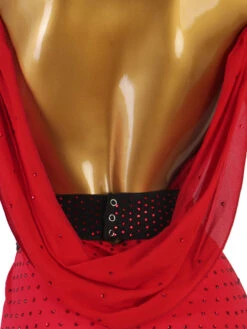 Latin Dance Dresses Red Women's Lycra Spandex Dress Dancing Wear -Dresses Store 202108171814587568761
