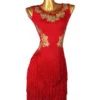 Latin Dance Dresses Red Women's Lycra Spandex Dress Latin Dancer Dancing Costume -Dresses Store 202108171816022351366
