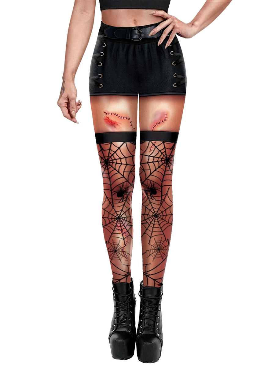 Halloween Costumes For Women Black Scary Stretch Skinny Pants Polyester Holidays Costumes 8 Halloween Costumes For Women Black Scary Stretch Skinny Pants Polyester Holidays Costumes - Image 6