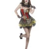 Halloween Joker Costumes For Women Black Scary Dress Headwear Polyester Holidays Costumes Full Set -Dresses Store 202108201042548919228