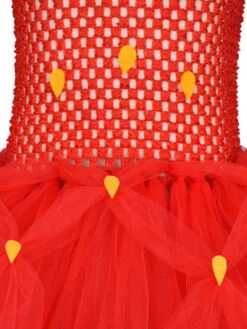 Kids Tunic Dress For Christmas Red Polyester Fiber Christmas Holidays Party Dress -Dresses Store 202110302010311534716