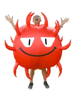 Carnival Fancy Costume Funny Costume Red Unisex Mardi Gras Burlesque Polyester Jumpsuit Holidays Costumes