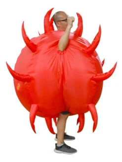 Carnival Fancy Costume Funny Costume Red Unisex Mardi Gras Burlesque Polyester Jumpsuit Holidays Costumes -Dresses Store 202110302011175434413