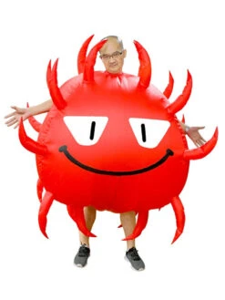 Carnival Fancy Costume Funny Costume Red Unisex Mardi Gras Burlesque Polyester Jumpsuit Holidays Costumes -Dresses Store 202110302011178637001