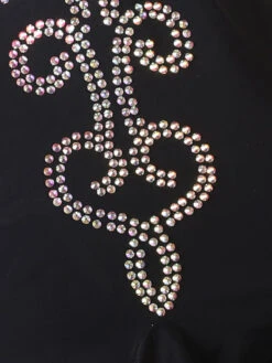 Latin Dance Dresses Black Women's Rhinestones Bodycon Sexy Polyester Dress Dancing Costume -Dresses Store 202204191816433306314